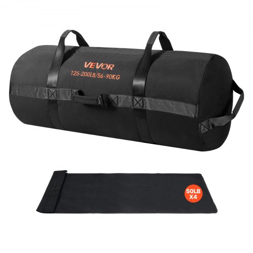 VEVOR Adjustable Slam Bag, Heavy-Duty 125-200 lbs Fitness Sandbag with Handles for Strength and Cross-Training