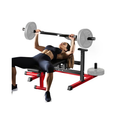 VEVOR Chest Press Machine, 450 LBS Capacity Adjustable Bench with Converging Arms for Upper Body Workout