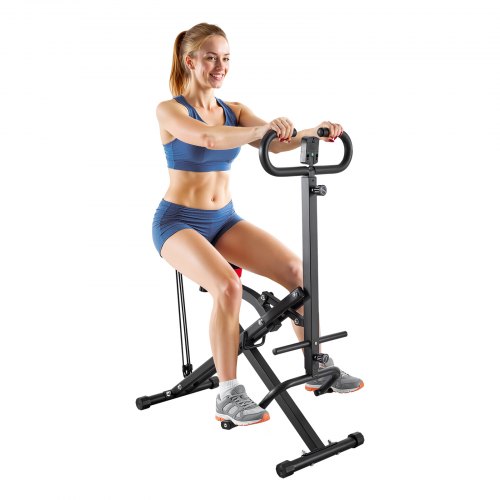 VEVOR Squat Machine for Home, Foldable Glute Trainer with 3 Resistance Levels, Easy Setup