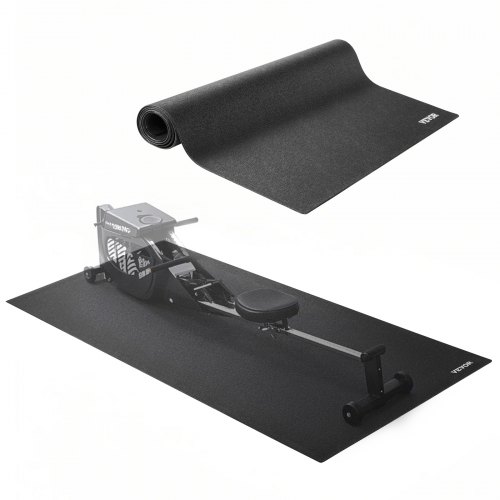 VEVOR treadmill mat for carpeted floors, 35.5x78.7x0.16 inches, high-density PVC protective mat for exercise equipment like treadmills, ellipticals and rowing machines