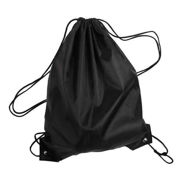 Water-resistant sports drawstring backpack for fitness, travel, and outdoor activities like swimming and basketball