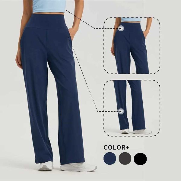 Wide-leg yoga pants with push-up design for women, high-waisted fitness leggings ideal for workouts and gym wear
