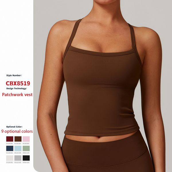 Winter Brushed Back Yoga Tank Top for Quick Dry Fitness and Running