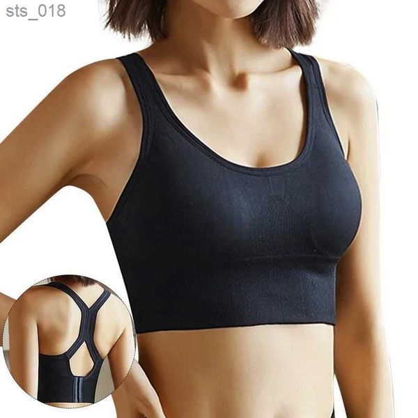 Wireless yoga bra for women, seamless sports vest with padded push-up and cotton top H241031 7DAS