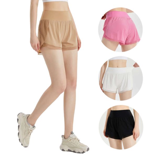 Women's 2-in-1 Running Shorts: Lightweight Athletic Gym Wear with Quick-Dry Liner and Phone Pockets
