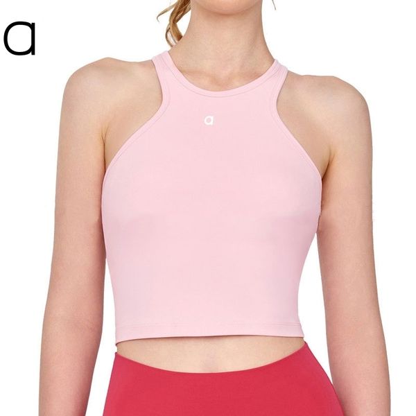 Women's A180 Yoga Tank Top - Slim Fit Workout Vest with Built-in Padded Support