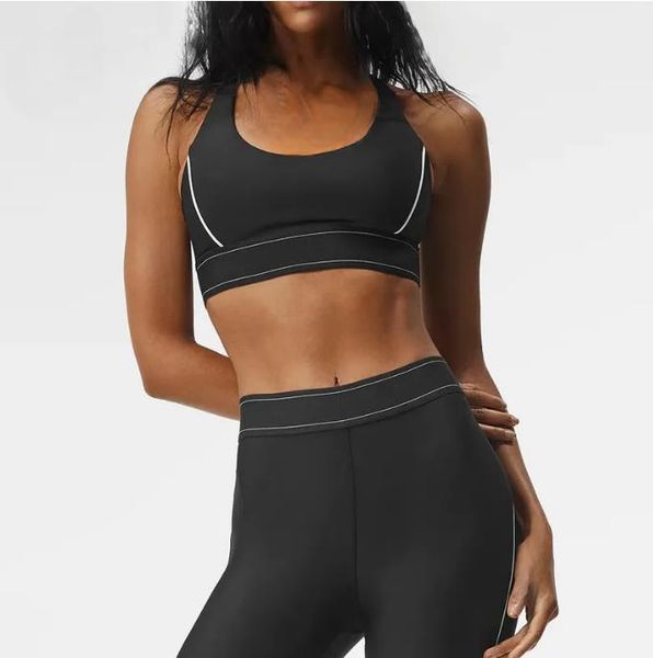 Women's Adjustable Strap Sports Bra and Elastic Waist Yoga Pants Activewear Set - New Limited Time Arrival