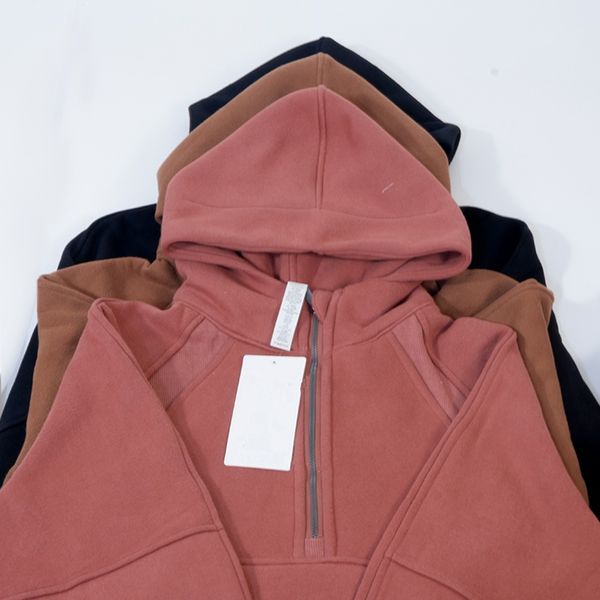 Women's Autumn/Winter Yoga Sweatshirts with Half Zipper, Thickened Thermal Insulation for Gym and Outdoor Sports