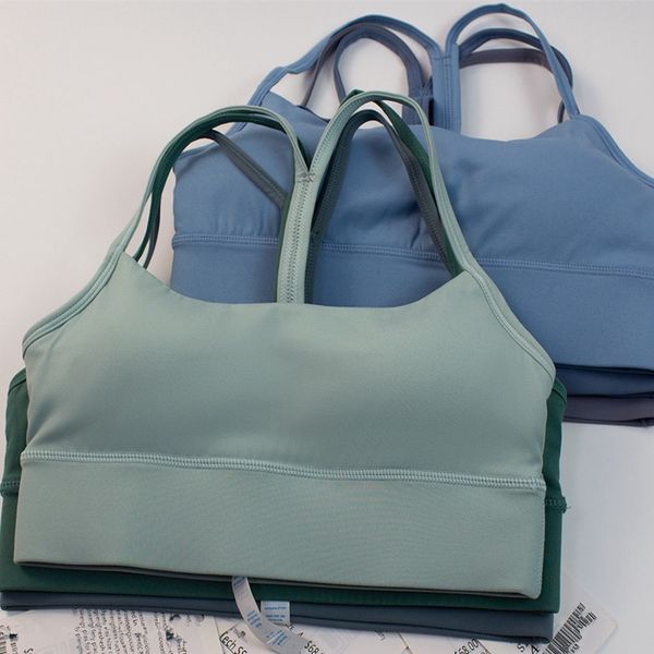 Women's built-in padded sports bra for yoga, summer outdoor activities, quick-drying and breathable top