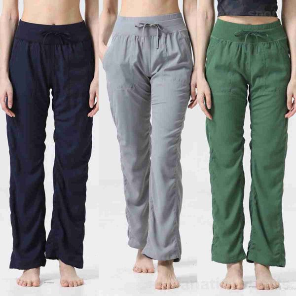 Women's Casual Yoga Sweatpants for Dance Studio and Outdoor Workouts - Loose Fit Long Pants with Pockets