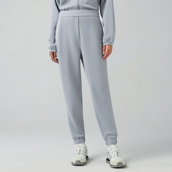 Women's drawstring jogger pants for yoga, sports, gym, running, and casual wear, designed for autumn and winter with elastic comfort