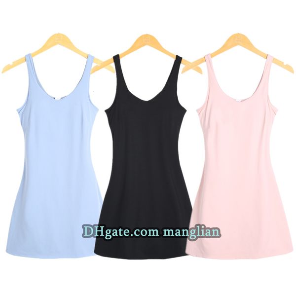 Women's Fashionable Yoga Skirt with A-Line Vest Design, Slim Fit Suspender Dress for Comfort and Flexibility in Pilates, Yoga, and Daily Wear