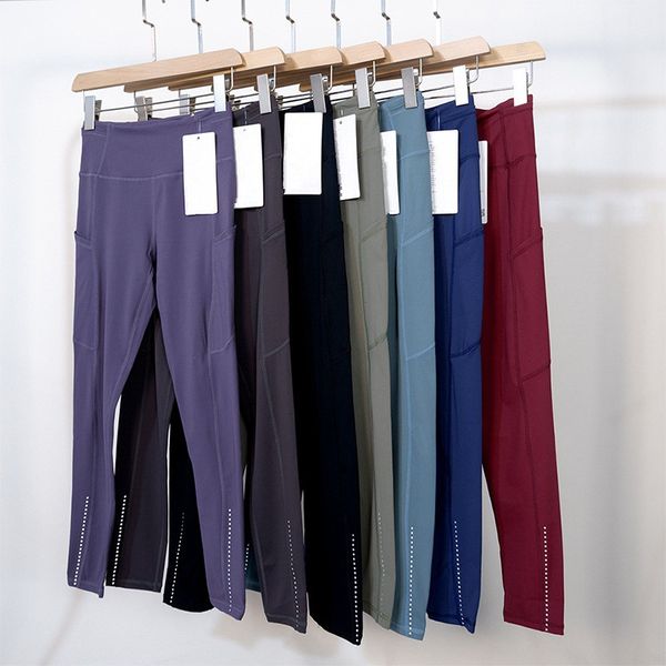 Women's high-rise Swift Speed leggings for yoga, gym, and running with pockets, in soft nude activewear