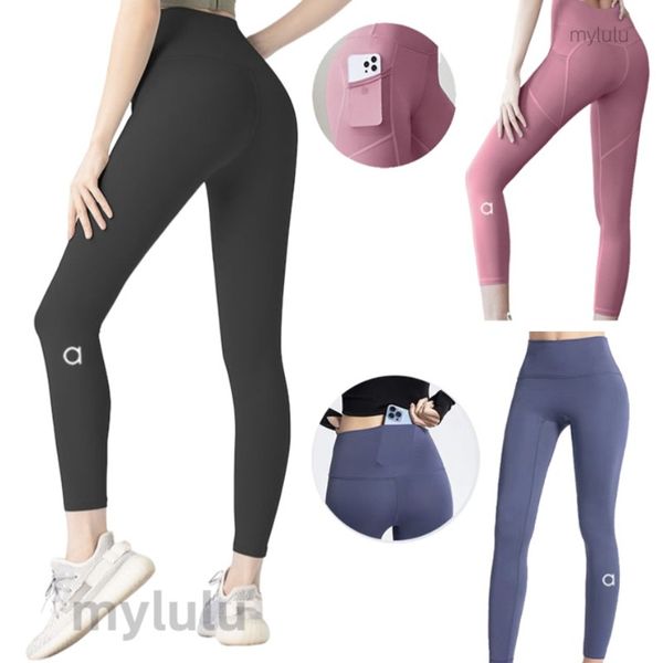 Women's high-waisted yoga leggings with pockets, flared bell-bottom design for sports and outdoor fitness activities
