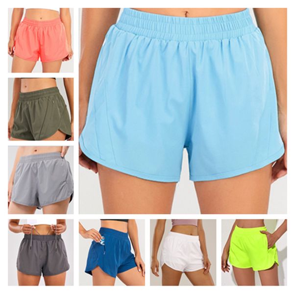 Women's high-waisted yoga shorts for fitness and running, stretchy sportswear for active adults