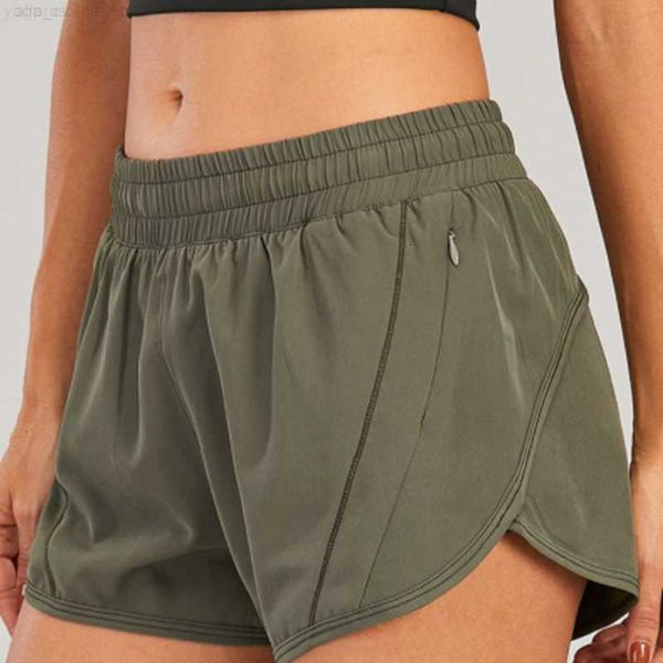 Women's high-waisted yoga shorts for fitness, running, and gym workouts with elastic comfort