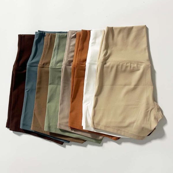 Women's high-waisted yoga shorts for gym and running, designed to lift and slim with stretchy comfort
