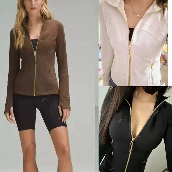 Women's hooded yoga jacket in nude color for fitness and jogging