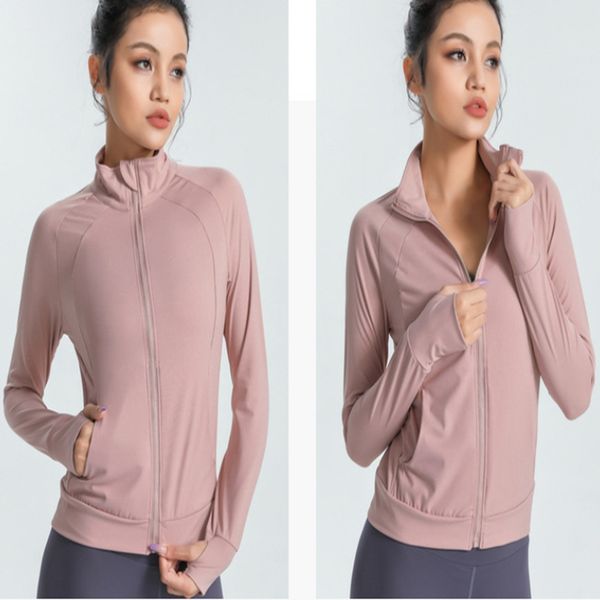Women's hot-selling slim-fit yoga jacket with long sleeves for quick-drying gym workouts and running training