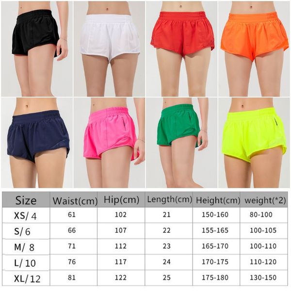 Women's Hotty Hot High-Rise Lined Yoga Shorts for Gym & Running