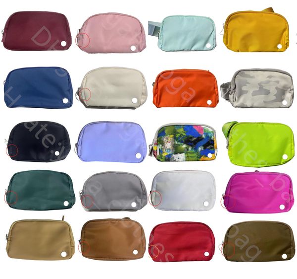 Women's LU belt bag - 1L sports waist pack with logo, upgraded silicone tag, 20 color options for outdoor and chest wear