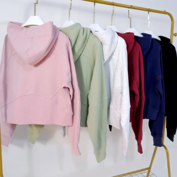 Women's Oversized Zip-Up Yoga Hoodie with Thumbholes - Soft Waist-Length Jacket for Leisure