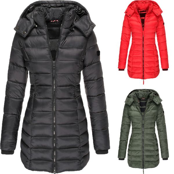 Women's padded cotton jacket for yoga and sports in winter, available in plus size 3XL