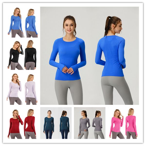 Women's Quick-Dry Long Sleeve Yoga Top for Sports and Gym Workouts