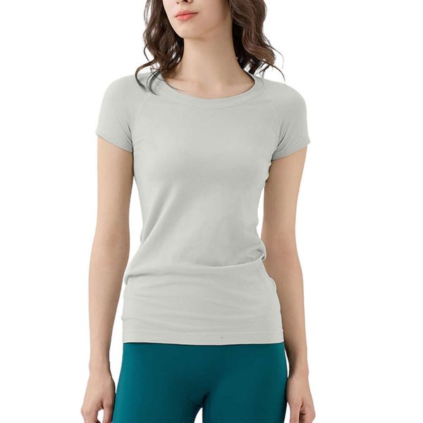 Women's quick-dry yoga tee for active workouts, running, and sports