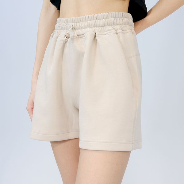 Women's softstreme yoga shorts with a 4-point design for sports, outdoor activities, and camping, featuring a loose wide-leg cut, age-reducing fit, breathable fabric, silky drape, and high waist for summer wear