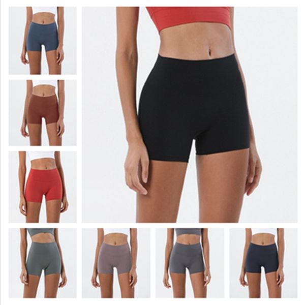 Women's sporty yoga shorts for running, fitness, and casual wear, designed to be breathable, quick-drying, and slim-fitting for safety