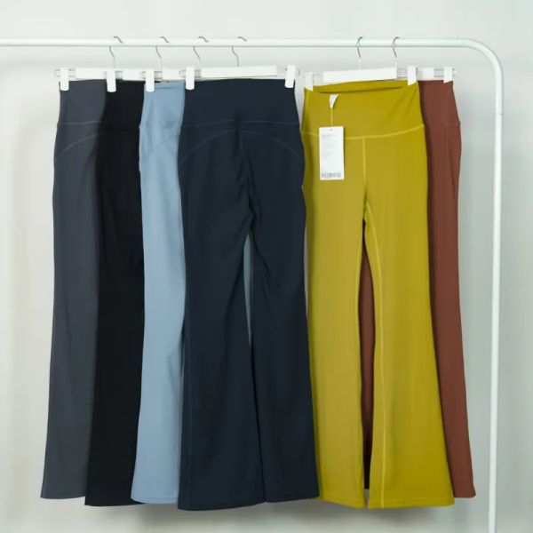 Women's summer yoga pants with high waist and flared legs for sports and leisure