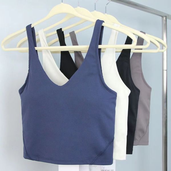 Women's Top Yoga Bra - Align Tank Sport Bra for Fitness, Classic Soft Gym Crop Top with Removable Pads and Beauty Back Design
