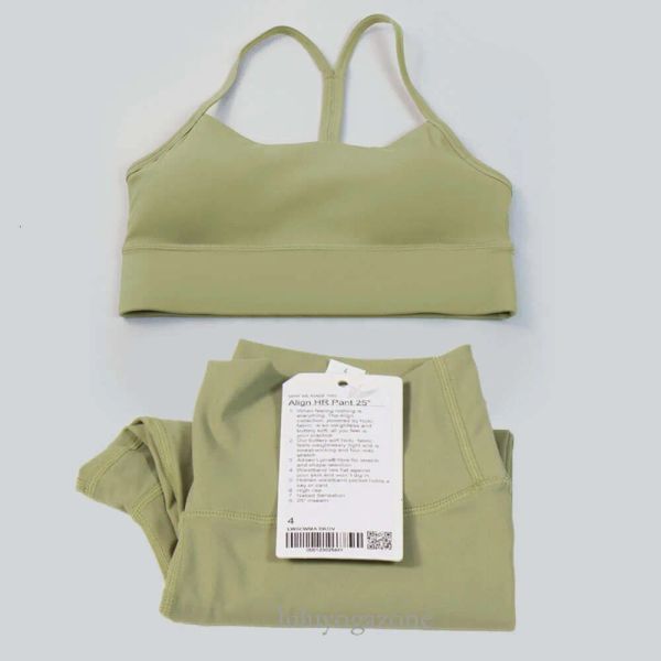 Women's Two-Piece Gym Set with Y-Shape Bra and High-Waist Leggings for Workouts