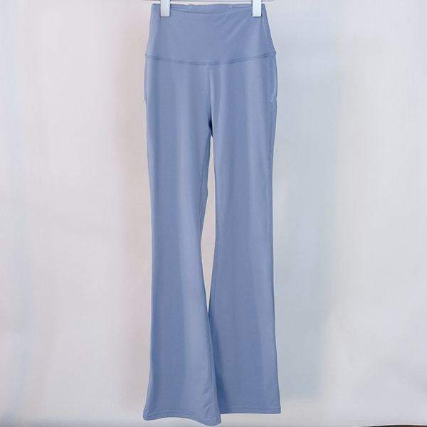 Women's wide-leg nude yoga pants with high elasticity, perfect for gym, streetwear, and leisure activities