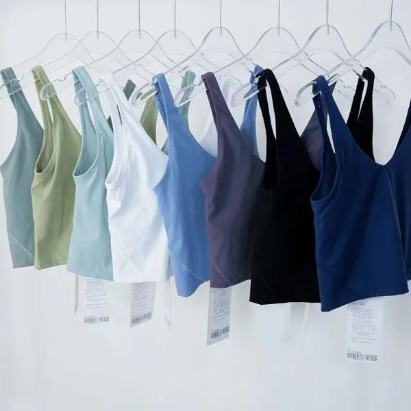 Women's Yoga Align Tank Top with Removable Padding - Classic Sports Bra for Gym & Workouts