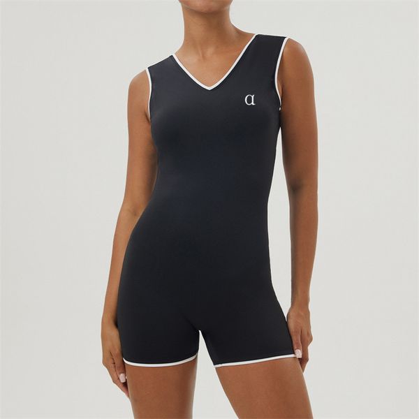 Women's yoga bodysuit for fitness, skin-friendly workout jumpsuit with breathable fabric, lifts hips, stylish female tracksuit