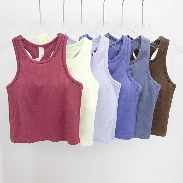 Women's Yoga Bra Align Tank - Classic Fitness Crop Top with Removable Pads for Comfort and Support