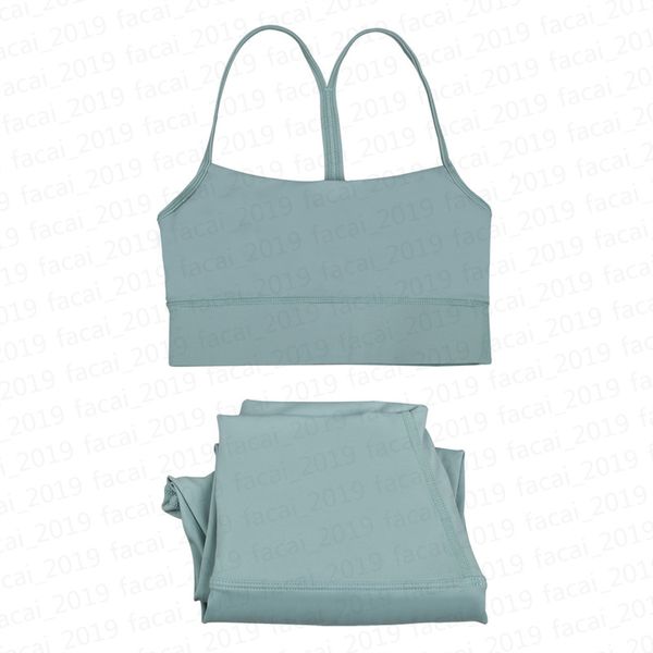 Women's Yoga Bra and Flared Pants Set with U-Shaped Ring and Built-in Chest Pad for Summer Gym and Fitness Wear