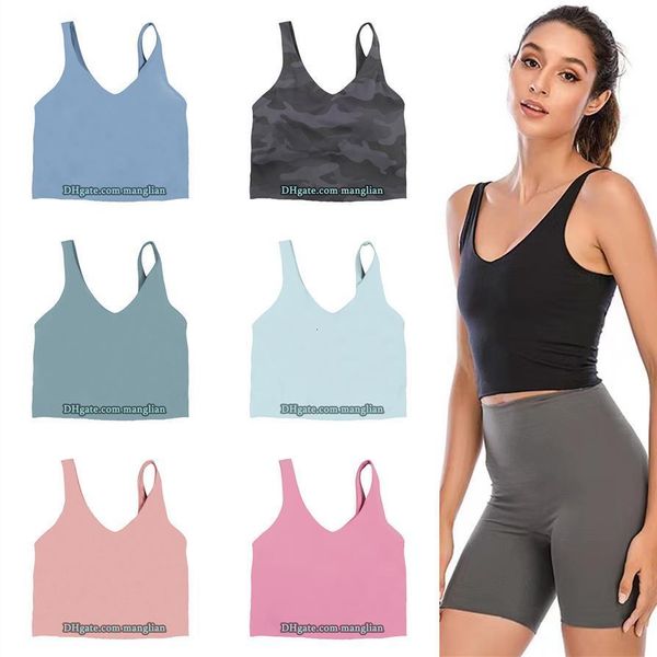 Women's Yoga Camisole Tank Top with Built-in Sports Bra, U-Neck Design, Quick-Dry Stretchy Fabric for Gym and Workout