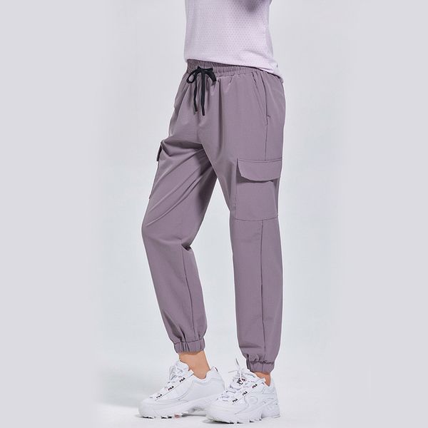 Women's yoga jogging fitness sweatpants with pockets, high waist, soft and casual, 3 colors available