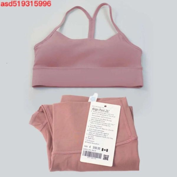 Women's yoga sports bra and high-waisted leggings set with Lycra fabric for shock absorption and push-up support, ideal for jogging and gym workouts