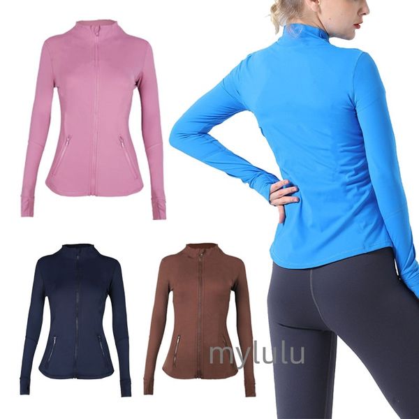 Women's zip-up fitness jacket for yoga and sports, quick-dry activewear sweatshirt