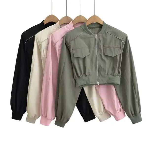 Yoga Align Women's Full-Zip Thermal Windproof Lightweight Cropped Running Jacket for Sports and Workouts in LL Sport Lemon