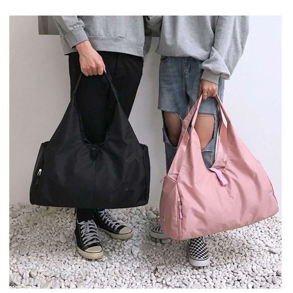 Yoga fitness travel storage shoulder bag with large capacity, foldable and multi-functional for college students