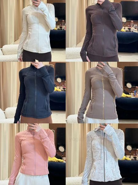 Yoga Jacket for Women - Workout Define Coat, Quick-Dry Fitness Top, Lightweight Zip-Up Sports Sweatshirt for Running and Track
