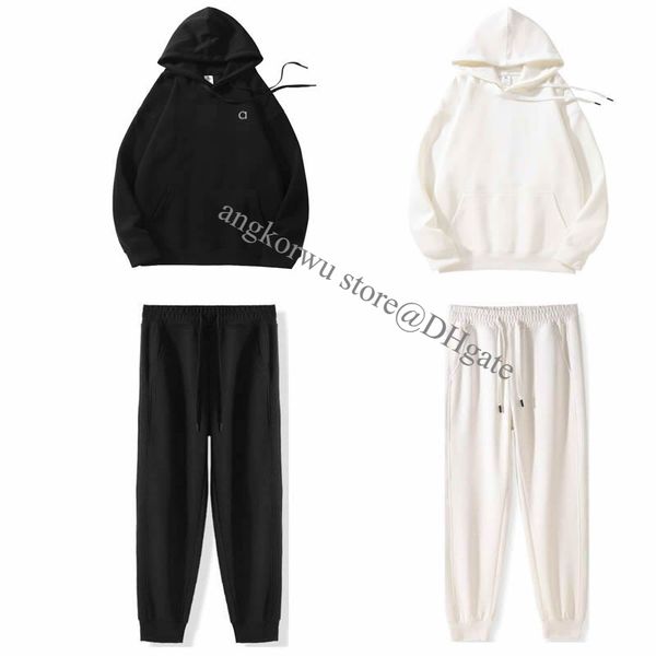 Yoga Set Laidback Designer Hoodie Sweatpants Sport Jogger Hooded Sweatshirt High-end Luxury Mens and Womens City Sweat Pullover Running Fitn