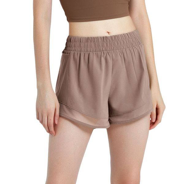Yoga shorts for women with stretch fabric, ideal for running, sports, and casual wear, perfect for exercise and fitness activities