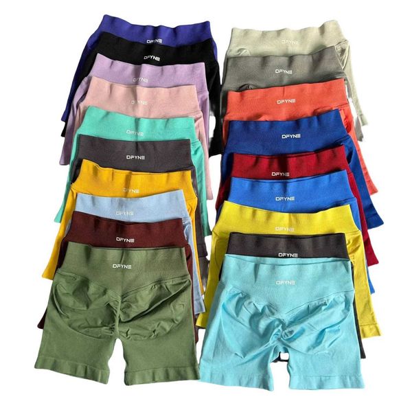 Yoga shorts for women with twisted bun design, seamless low-rise gym wear for biking and stretching