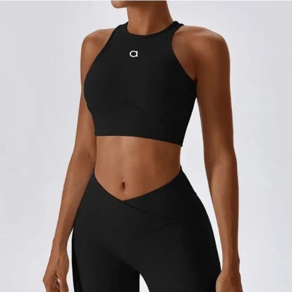 Yoga Sports Bra and Flared Pants Set with Shockproof Support and Breathable Mesh Back Design for Pilates and Fitness